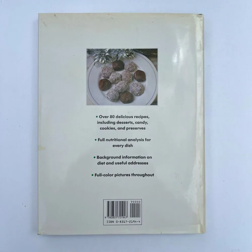 Vintage 1992 Cookbook The Diabetic Cookbook Hardcover with Dust Jacket